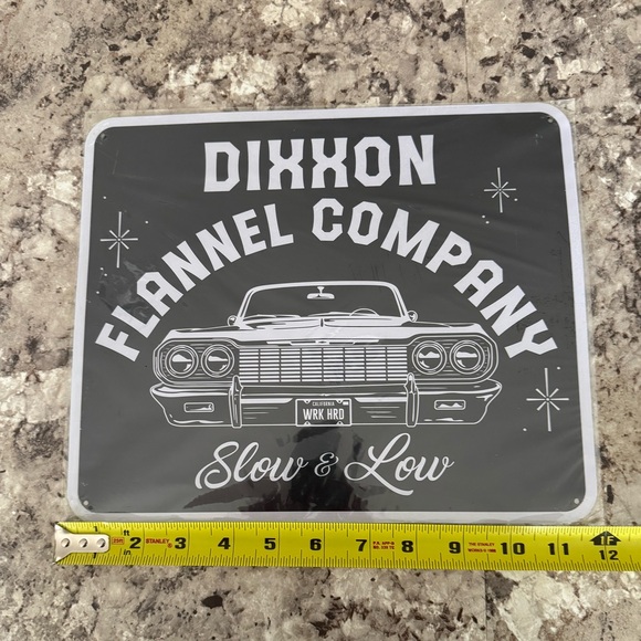 Dixxon Metal wall Sign Slow n Low - Picture 3 of 4